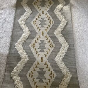 Novogratz Indio Beverly 100% Wool Boho Rug in Gray and Cream